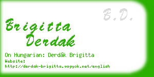 brigitta derdak business card