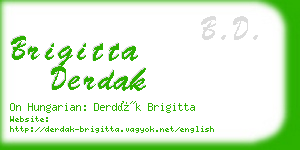 brigitta derdak business card